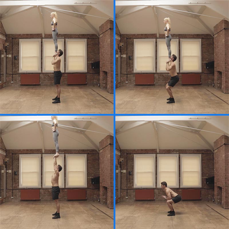 Hand to hand duo training
